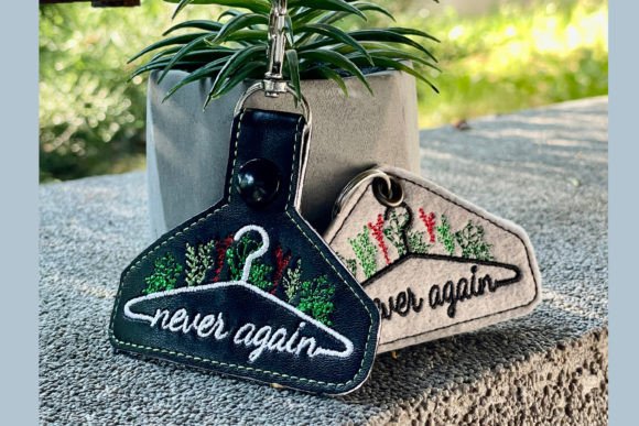 ITH Never Again Machine Embroidery