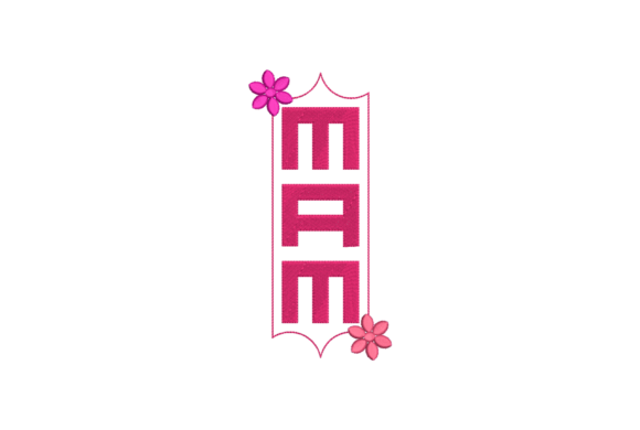 Mama Embroidery Design, 6 Formats