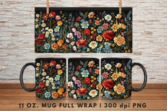 Vintage Flowers Embroidery Wrap 11